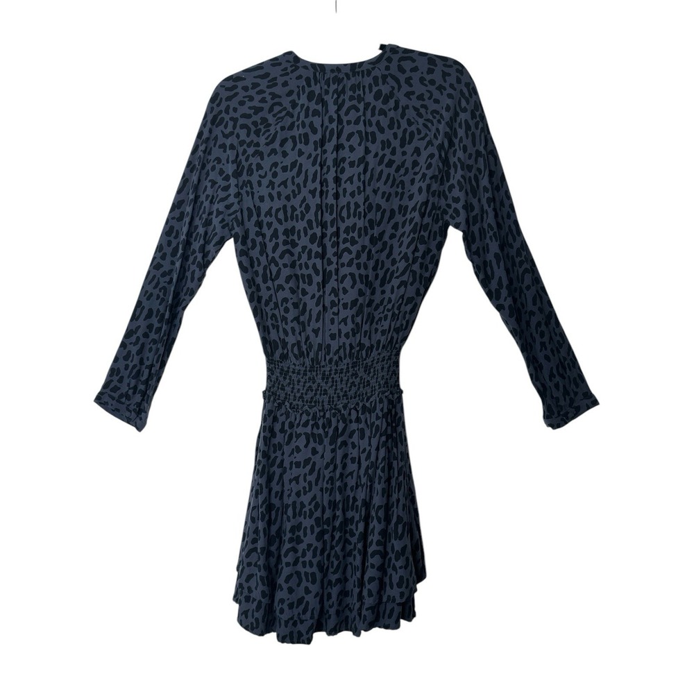 Rails Dtess Women's Small Gray Black Animal Print Jasmine Smocked Mini Safari - Picture 11 of 13